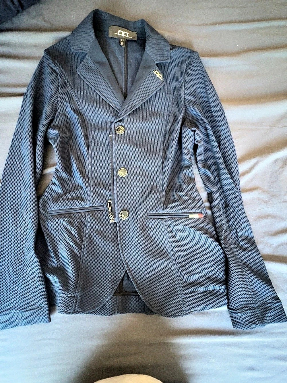 AA MotionLite Navy Equestrian Show Coat XS US 4